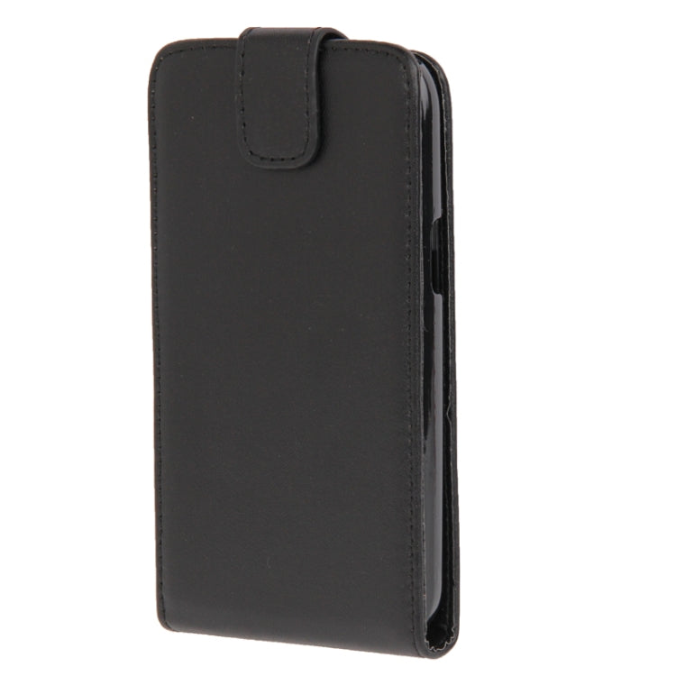 Vertical Flip Leather Case for Galaxy Win / i8552 / i8550 (Black)