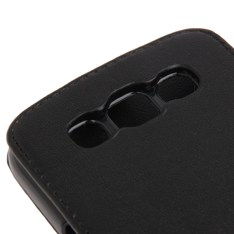 Vertical Flip Leather Case for Galaxy Win / i8552 / i8550 (Black)