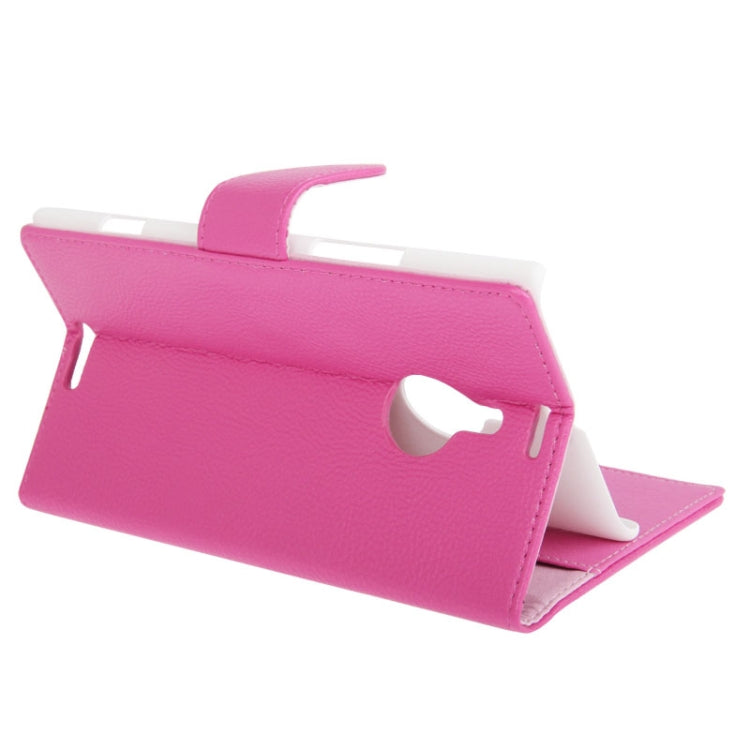 Litchi Texture Leather Case with Credit Card Slot & Holder for Nokia Lumia 1520 / Bendit