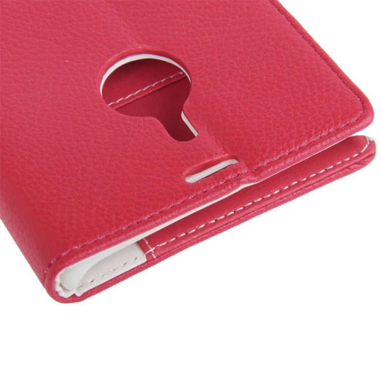 Litchi Texture Leather Case with Credit Card Slot & Holder for Nokia Lumia 1520 / Bendit