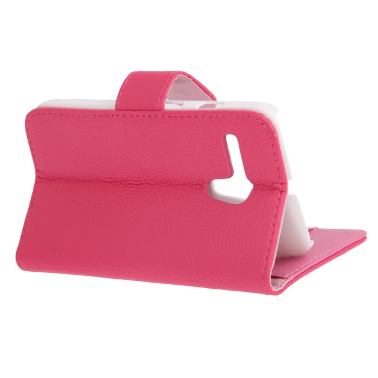 Litchi Texture Leather Case with Credit Card Slots & Holder for Motorola Moto G / XT937C / XT1028