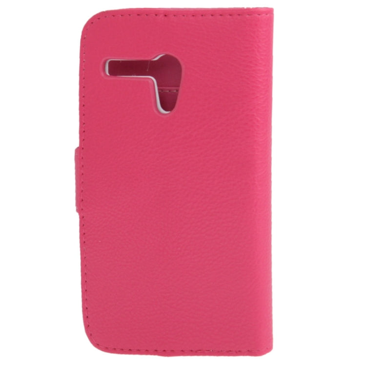 Litchi Texture Leather Case with Credit Card Slots & Holder for Motorola Moto G / XT937C / XT1028