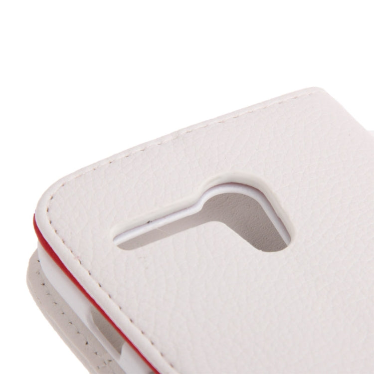 Litchi Texture Leather Case with Credit Card Slots & Holder for Motorola Moto G / XT937C / XT1028