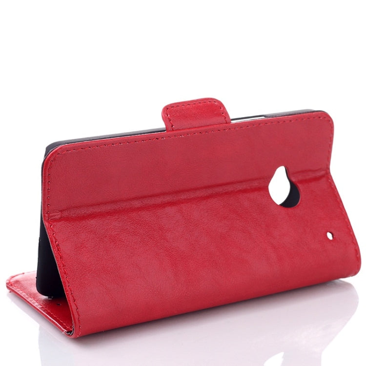 Oil Leather Case with Credit Card Slot & Holder for HTC One / M7