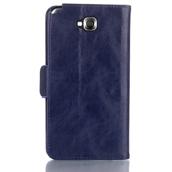 Oil Leather Case with Credit Card Slot & Holder for LG G Pro Lite Dual / D686