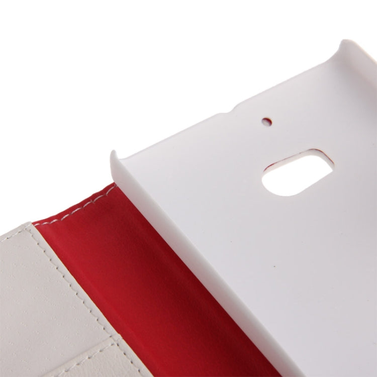 Litchi Texture Leather Case with Credit Card Slots & Holder for Nokia Lumia 929  (White)