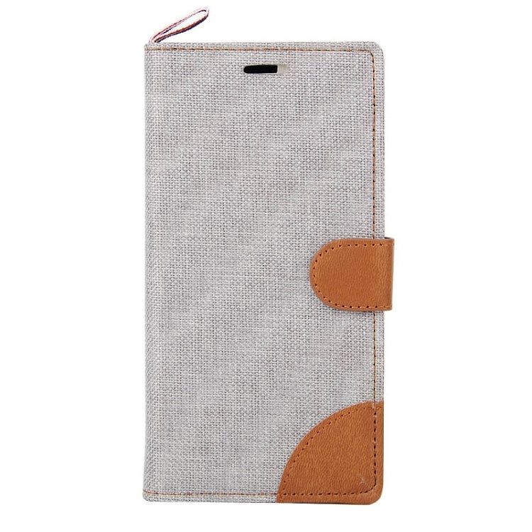 Denim Texture Horizontal Flip Leather Case with Card Slots & Holder & Lanyard for Sony Xperia Z3+