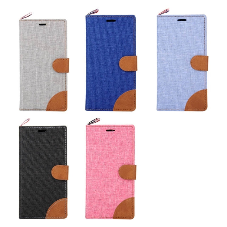 Denim Texture Horizontal Flip Leather Case with Card Slots & Holder & Lanyard for Sony Xperia Z3+