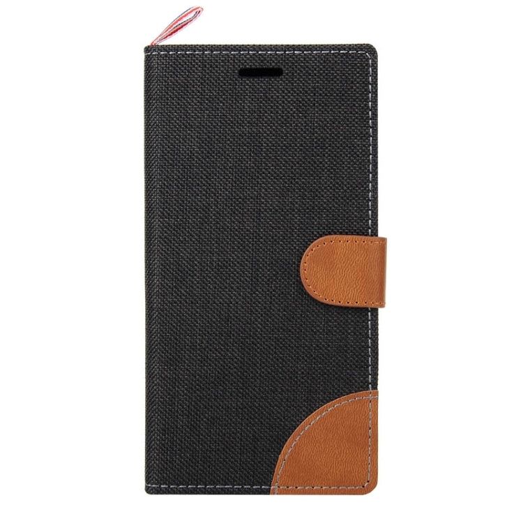 Denim Texture Horizontal Flip Leather Case with Card Slots & Holder & Lanyard for Sony Xperia M4 Aqua