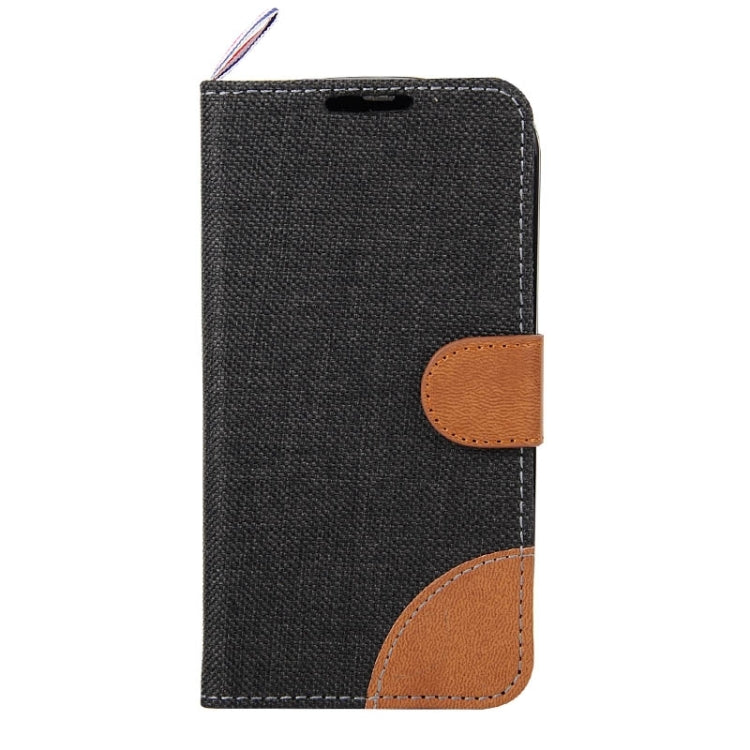 Denim Texture Horizontal Flip Leather Case with Card Slots & Holder & Lanyard for Alcatel One Touch Pop C5