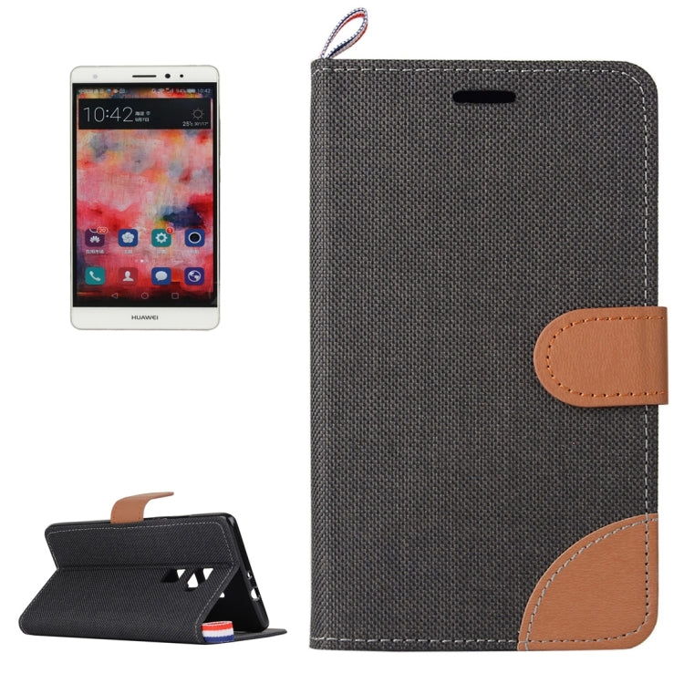 For Huawei  Mate S Denim Texture Horizontal Flip Leather Case with Magnetic Snap & Card Slots & Holder & Sling
