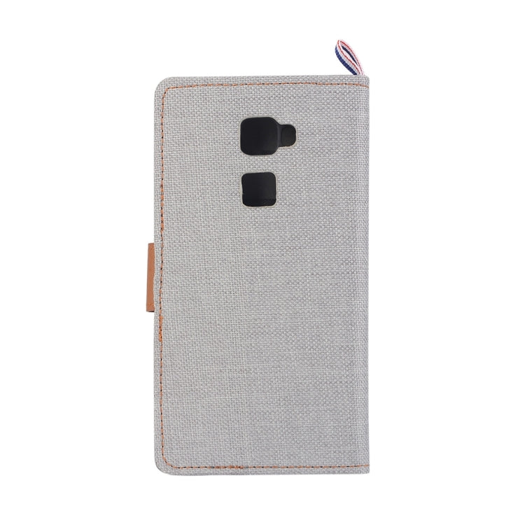 For Huawei  Mate S Denim Texture Horizontal Flip Leather Case with Magnetic Snap & Card Slots & Holder & Sling