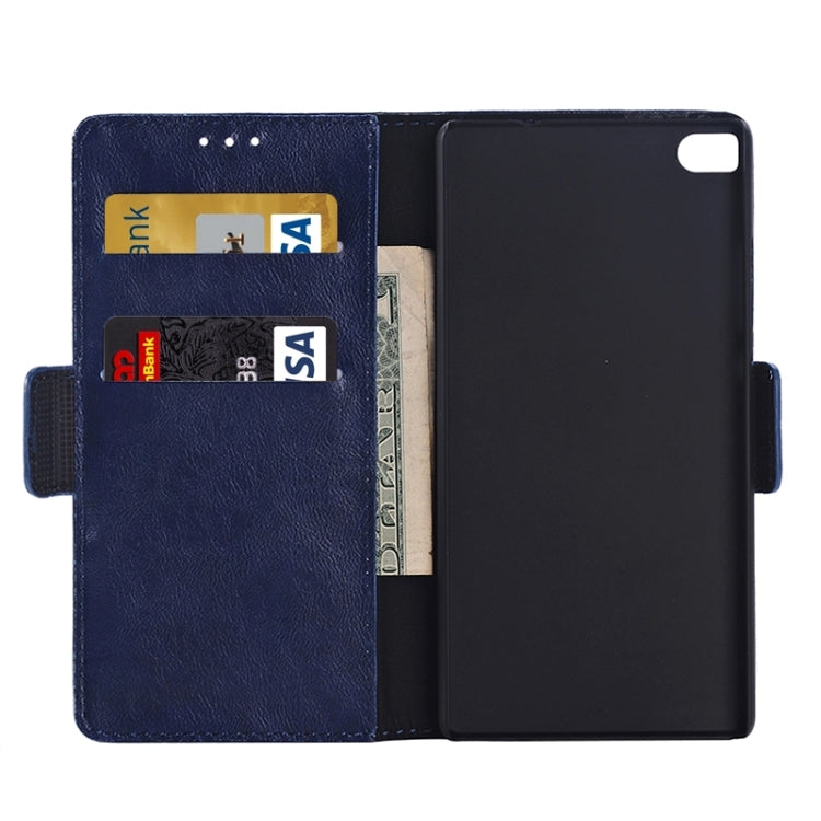 Oil Skin Texture Leather Case with Holder & Card Slots & Wallet for Huawei P8