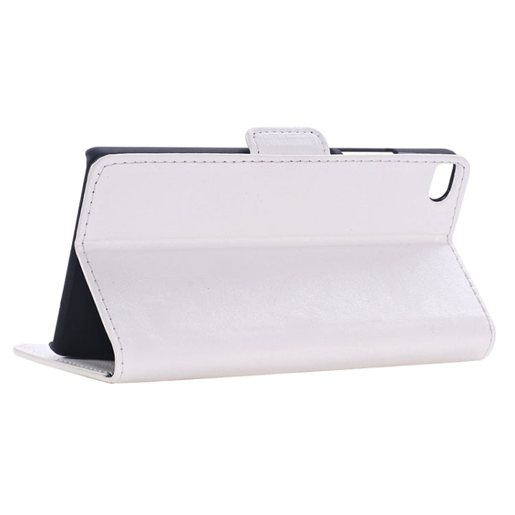 Oil Skin Texture Leather Case with Holder & Card Slots & Wallet for Huawei P8