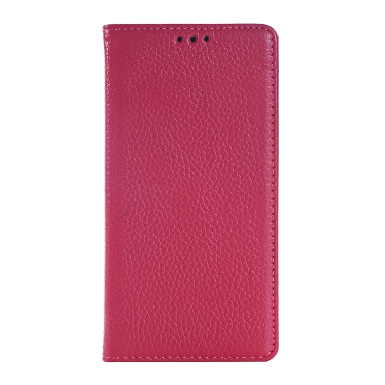 Litchi Texture Genuine Leather Case with Holder & Card Slot for Huawei P8