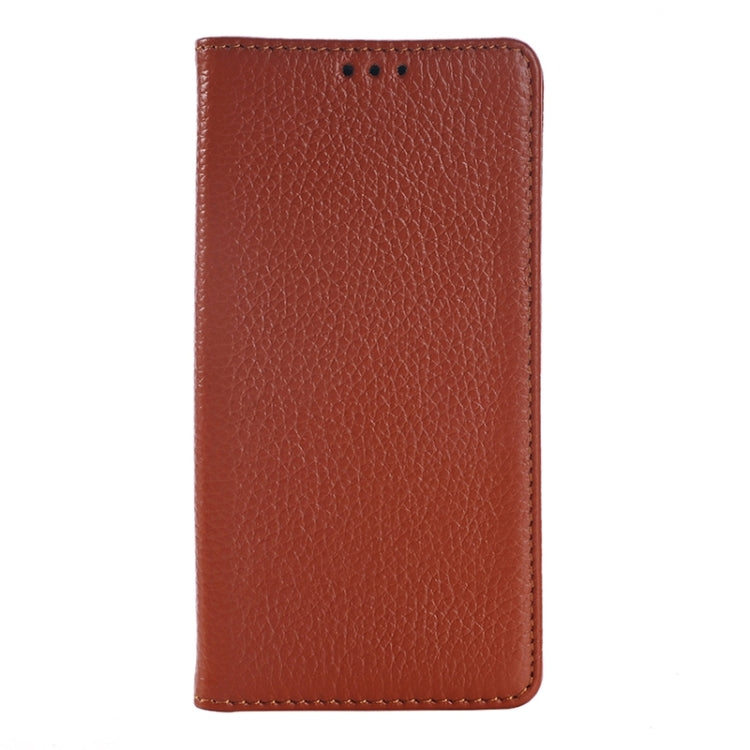 Litchi Texture Genuine Leather Case with Holder & Card Slot for Huawei P8