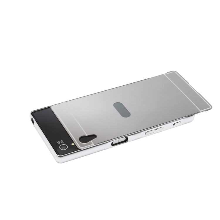 Fashionable Electroplating Push Pull Back Shell Cover + Metal Bumper Frame for Sony Xperia Z1 / L39