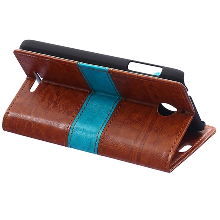 For HTC Desire 510 Crazy Horse Texture Color Matching Flip Leather Case with Holder & Card Slots & Wallet