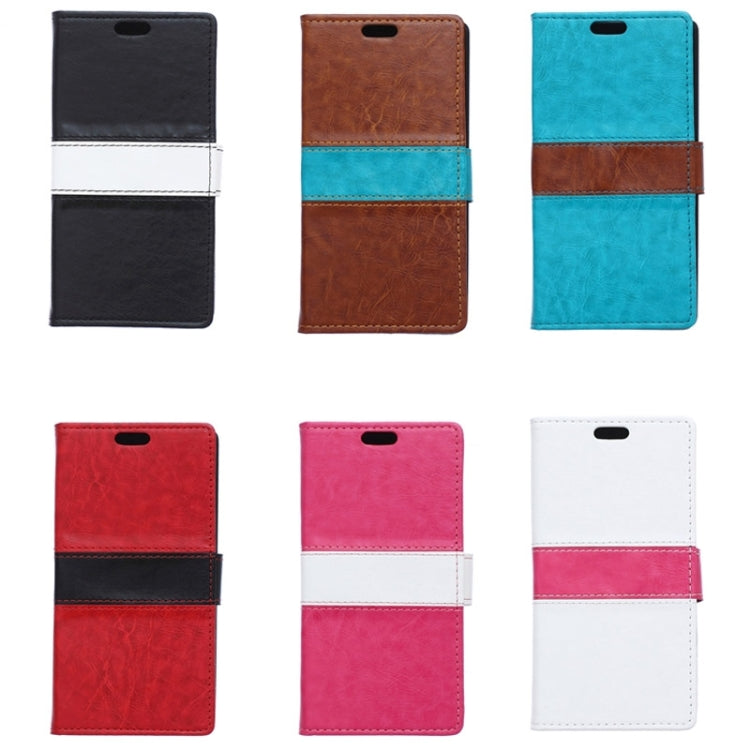 For HTC Desire 510 Crazy Horse Texture Color Matching Flip Leather Case with Holder & Card Slots & Wallet