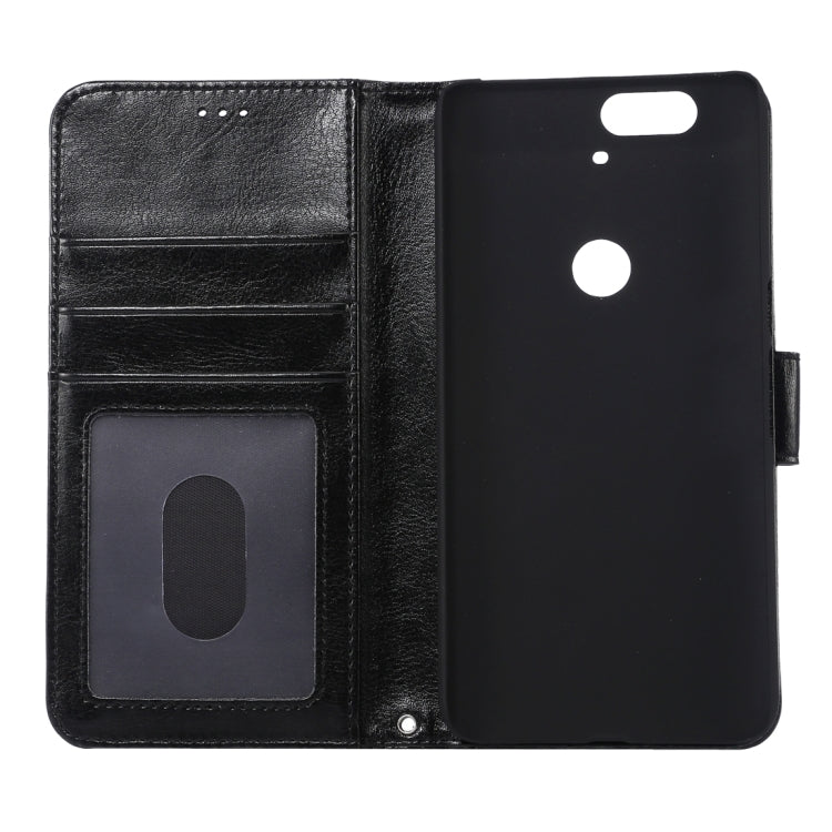 Crazy Horse Texture Horizontal Flip Magnetic Snap Leather Case with Adjustable Holder & Card Slots & Photo Frame & Wallet & Lanyard for Google Nexus 6P