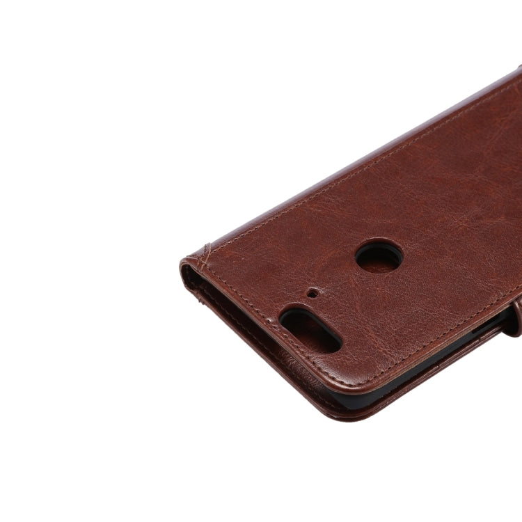 Crazy Horse Texture Horizontal Flip Magnetic Snap Leather Case with Adjustable Holder & Card Slots & Photo Frame & Wallet & Lanyard for Google Nexus 6P