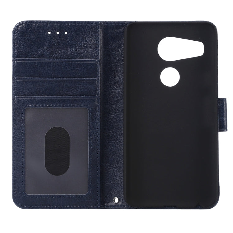 Crazy Horse Texture Horizontal Flip Magnetic Snap Leather Case with Adjustable Holder & Card Slots & Photo Frame & Wallet & Lanyard for Google Nexus 5X