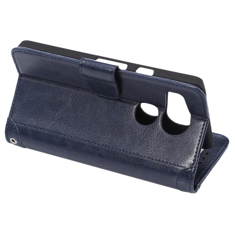 Crazy Horse Texture Horizontal Flip Magnetic Snap Leather Case with Adjustable Holder & Card Slots & Photo Frame & Wallet & Lanyard for Google Nexus 5X