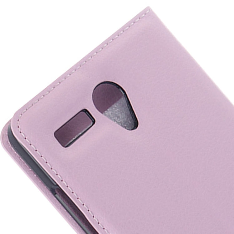 Litchi Texture Flip Leather Case with Holder & Card Slots & Wallet for Lenovo A616