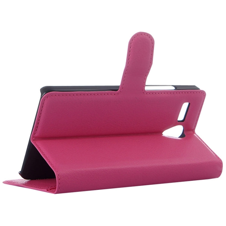 Litchi Texture Flip Leather Case with Holder & Card Slots & Wallet for Lenovo A616