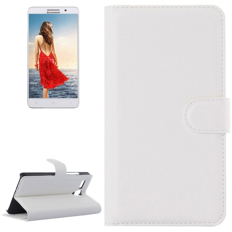 Litchi Texture Flip Leather Case with Holder & Card Slots & Wallet for Lenovo A616