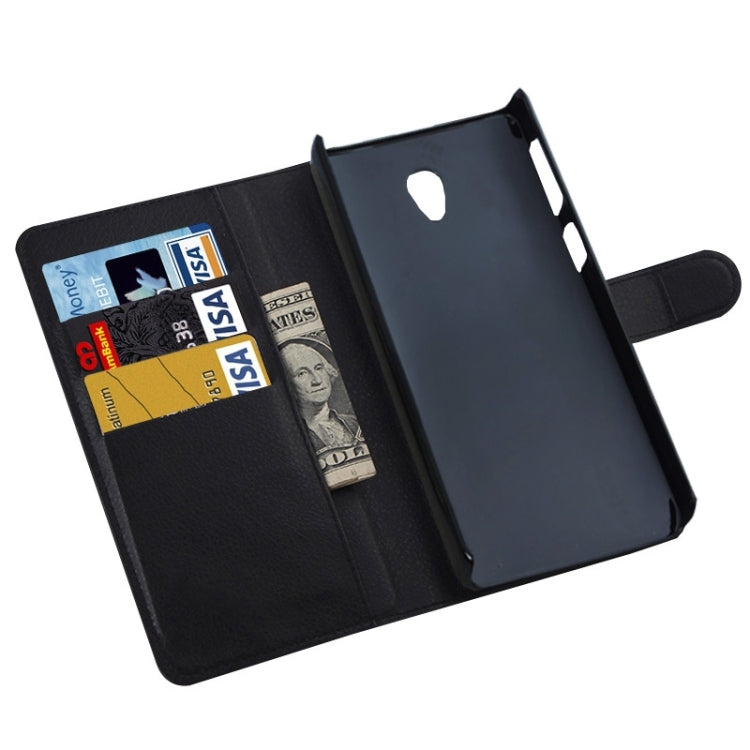 Litchi Texture Flip Leather Case with Holder & Card Slots & Wallet for Lenovo S860