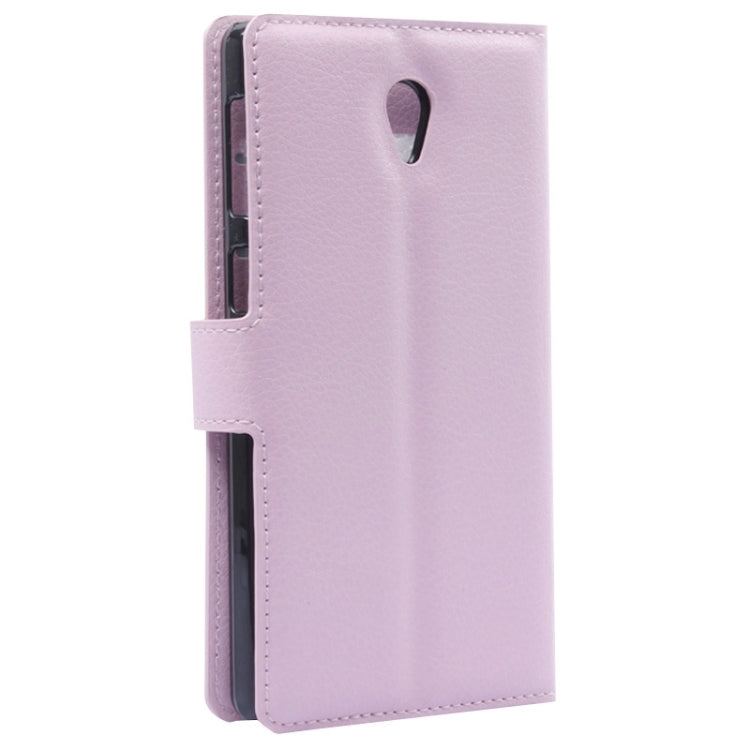 Litchi Texture Flip Leather Case with Holder & Card Slots & Wallet for Lenovo S860