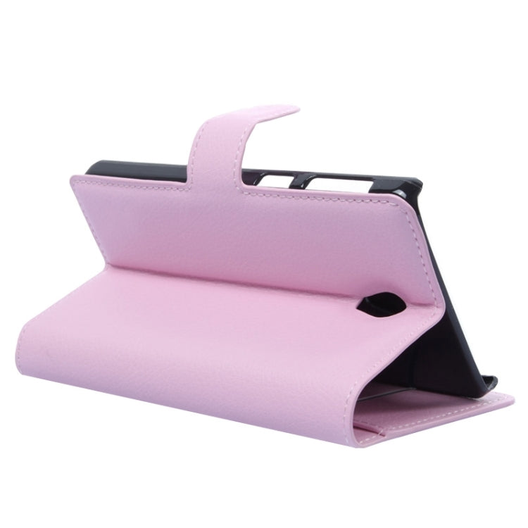 Litchi Texture Flip Leather Case with Holder & Card Slots & Wallet for Lenovo S860