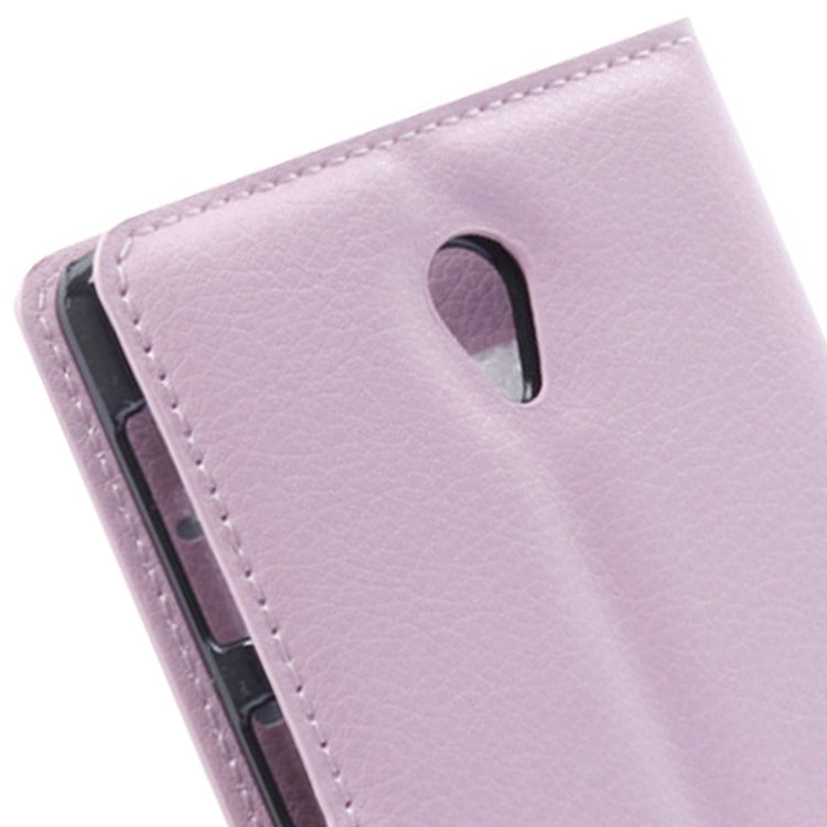 Litchi Texture Flip Leather Case with Holder & Card Slots & Wallet for Lenovo S860