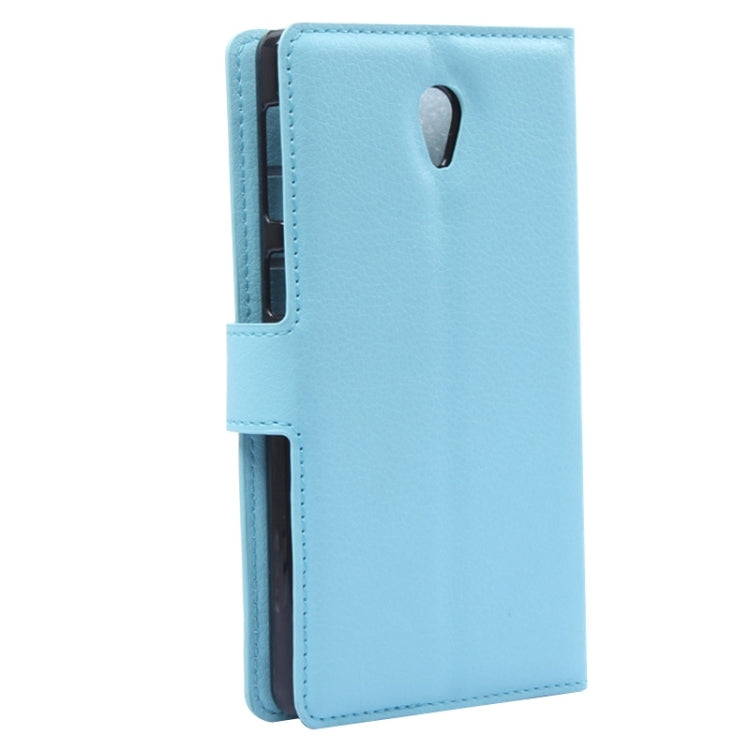 Litchi Texture Flip Leather Case with Holder & Card Slots & Wallet for Lenovo S860