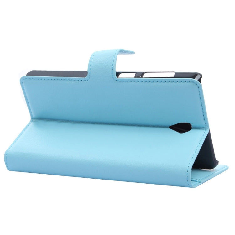 Litchi Texture Flip Leather Case with Holder & Card Slots & Wallet for Lenovo S860