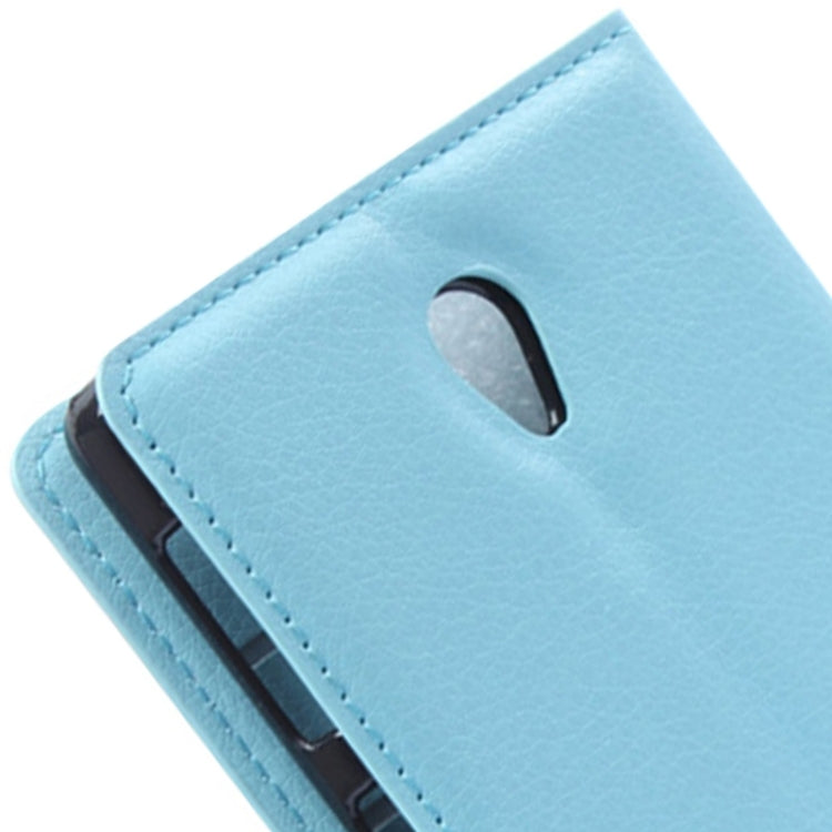 Litchi Texture Flip Leather Case with Holder & Card Slots & Wallet for Lenovo S860
