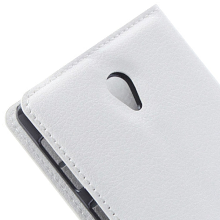 Litchi Texture Flip Leather Case with Holder & Card Slots & Wallet for Lenovo S860