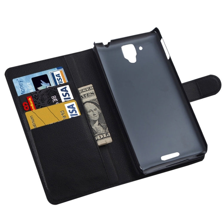 Litchi Texture Flip Leather Case with Holder & Card Slots & Wallet for Lenovo Gold Warrior S8 / S898