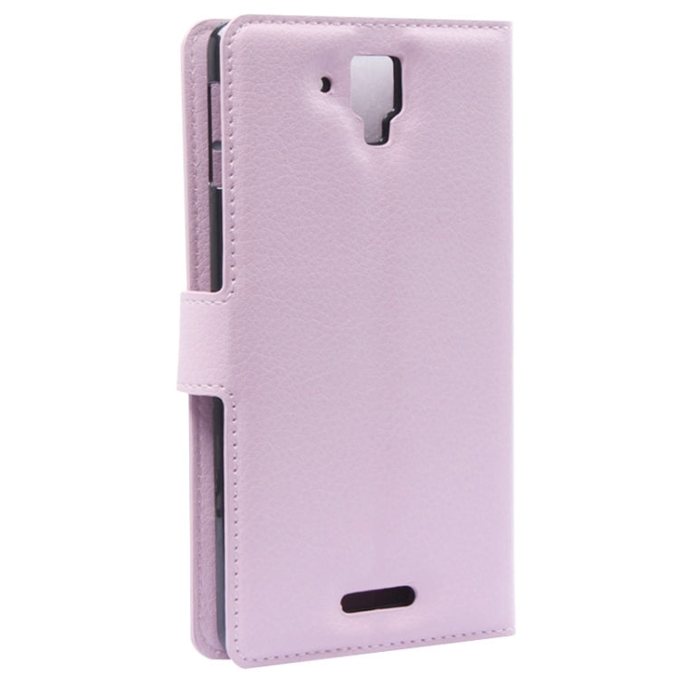 Litchi Texture Flip Leather Case with Holder & Card Slots & Wallet for Lenovo Gold Warrior S8 / S898