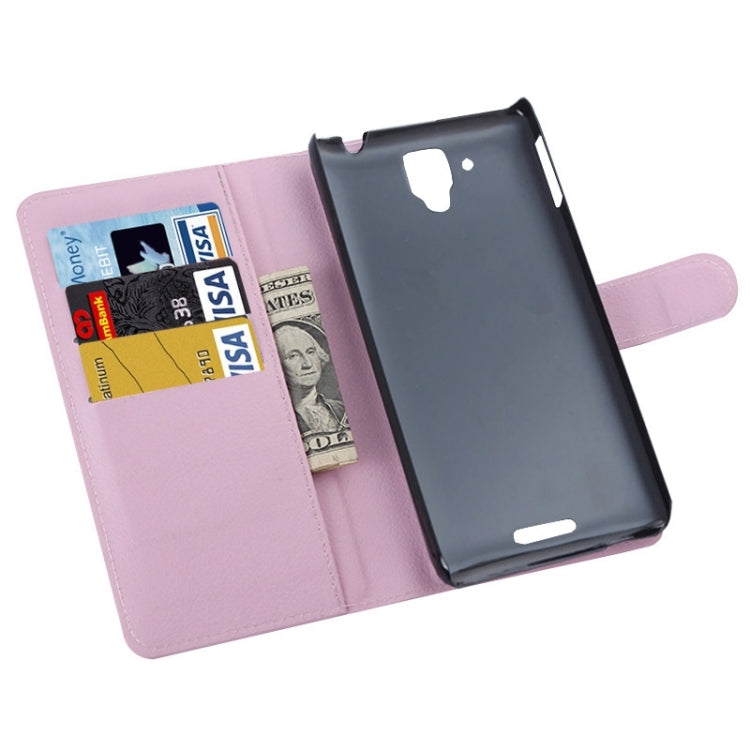 Litchi Texture Flip Leather Case with Holder & Card Slots & Wallet for Lenovo Gold Warrior S8 / S898