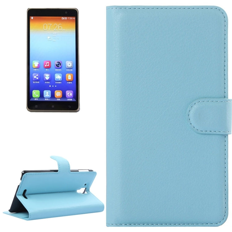 Litchi Texture Flip Leather Case with Holder & Card Slots & Wallet for Lenovo Gold Warrior S8 / S898