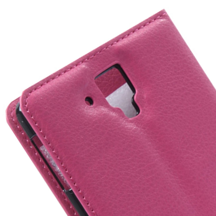 Litchi Texture Flip Leather Case with Holder & Card Slots & Wallet for Lenovo Gold Warrior S8 / S898