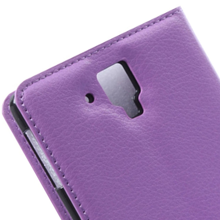 Litchi Texture Flip Leather Case with Holder & Card Slots & Wallet for Lenovo Gold Warrior S8 / S898