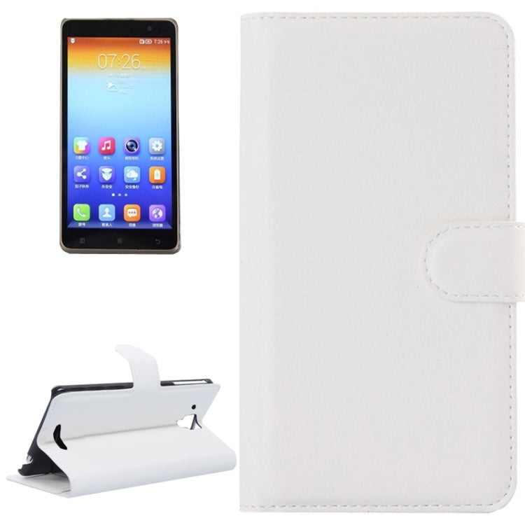 Litchi Texture Flip Leather Case with Holder & Card Slots & Wallet for Lenovo Gold Warrior S8 / S898