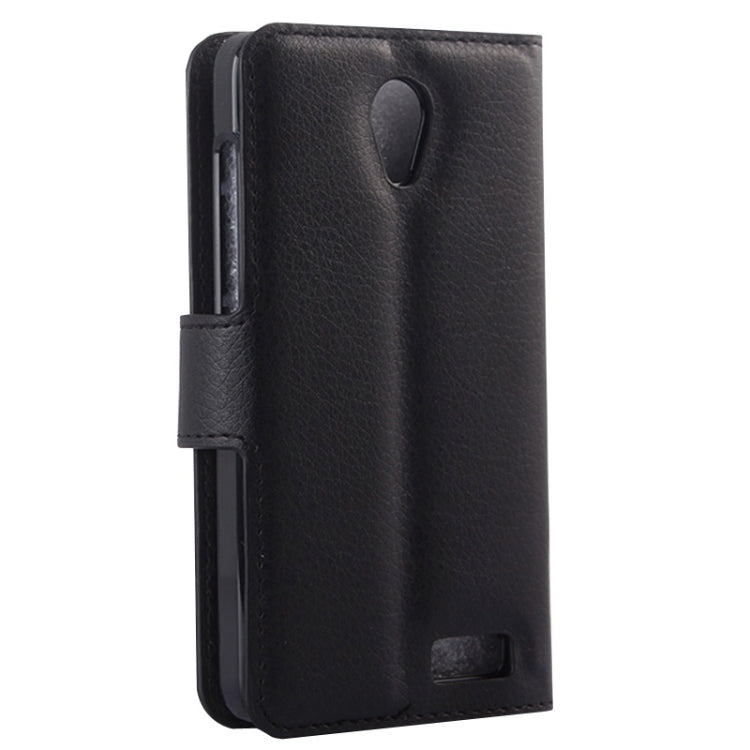 Litchi Texture Flip Leather Case with Holder & Card Slots & Wallet for Lenovo A319