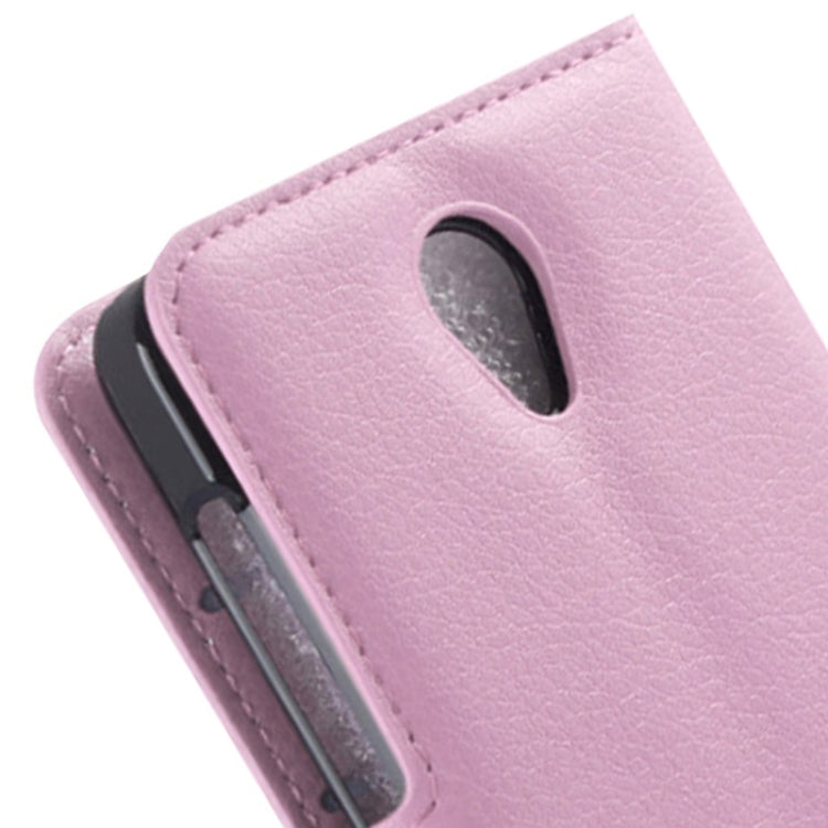 Litchi Texture Flip Leather Case with Holder & Card Slots & Wallet for Lenovo A319