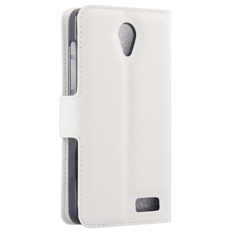 Litchi Texture Flip Leather Case with Holder & Card Slots & Wallet for Lenovo A319