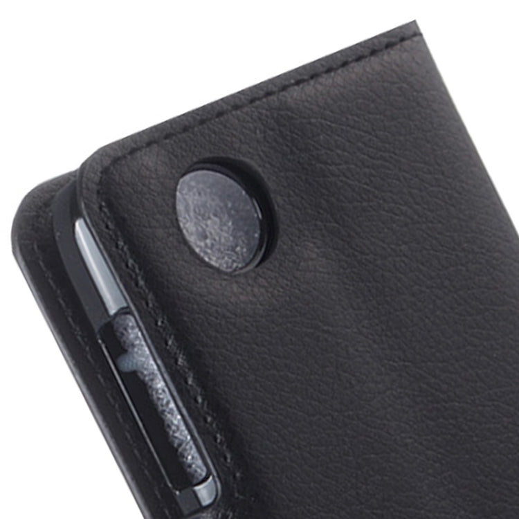 Litchi Texture Flip Leather Case with Holder & Card Slots & Wallet for Lenovo A369