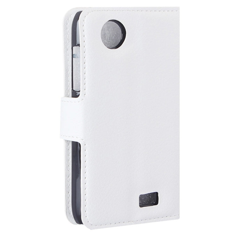 Litchi Texture Flip Leather Case with Holder & Card Slots & Wallet for Lenovo A369